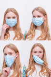 3 LAYER PREMIUM DISPOSABLE FACE MASK SHIP FROM USA ANTIBACTERIAL PROTECTIVE DISPOSABLE DUST MASK. FACE MASK