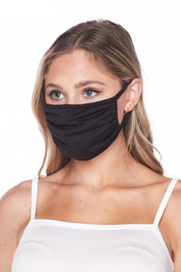 black cotton face mask cover 