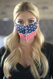 MADE IN USA AMERICAN FLAG FASHION FACE MASK