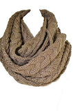 Fashison Secerts Cable Knit Infinity Wool Neck Warmer Shawl Wraps Scarf