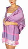 Fashion Secrets Women Paisley Pashmina Silk Solid Long Soft Scarf Wrap Shawl