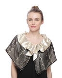 lace black gold cover poncho