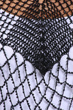 Fashion Secrets Women`s Crochet Knit Fringed Asymmetric Evening Dress`s Shrug Bolero Cape Poncho (Black)